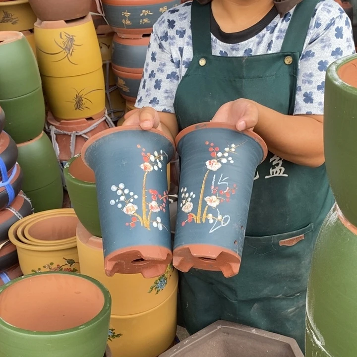 紫砂花盆紫砂花盆盆栽花卉种植