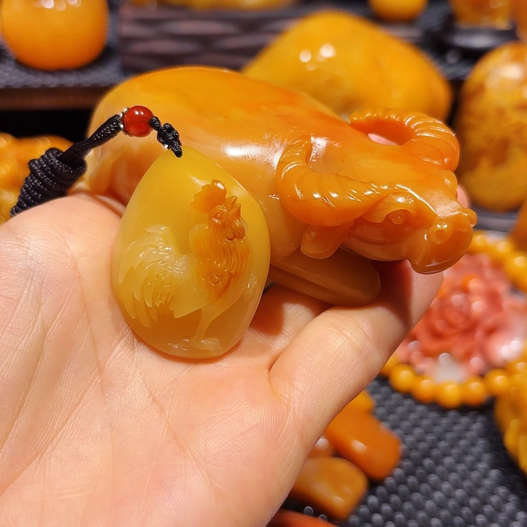 田黄石何**子石雕石雕石雕