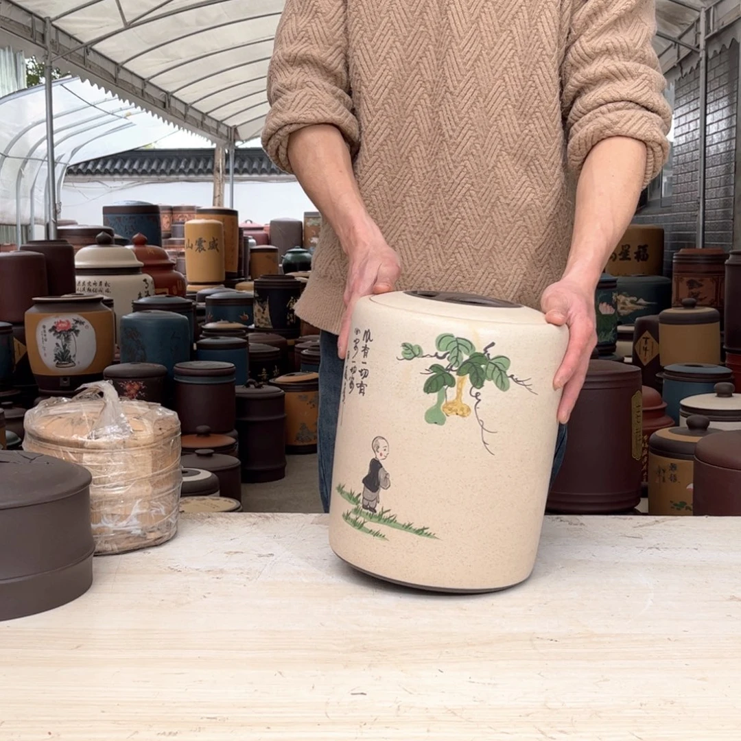 紫砂茶叶罐10 饼茶叶罐