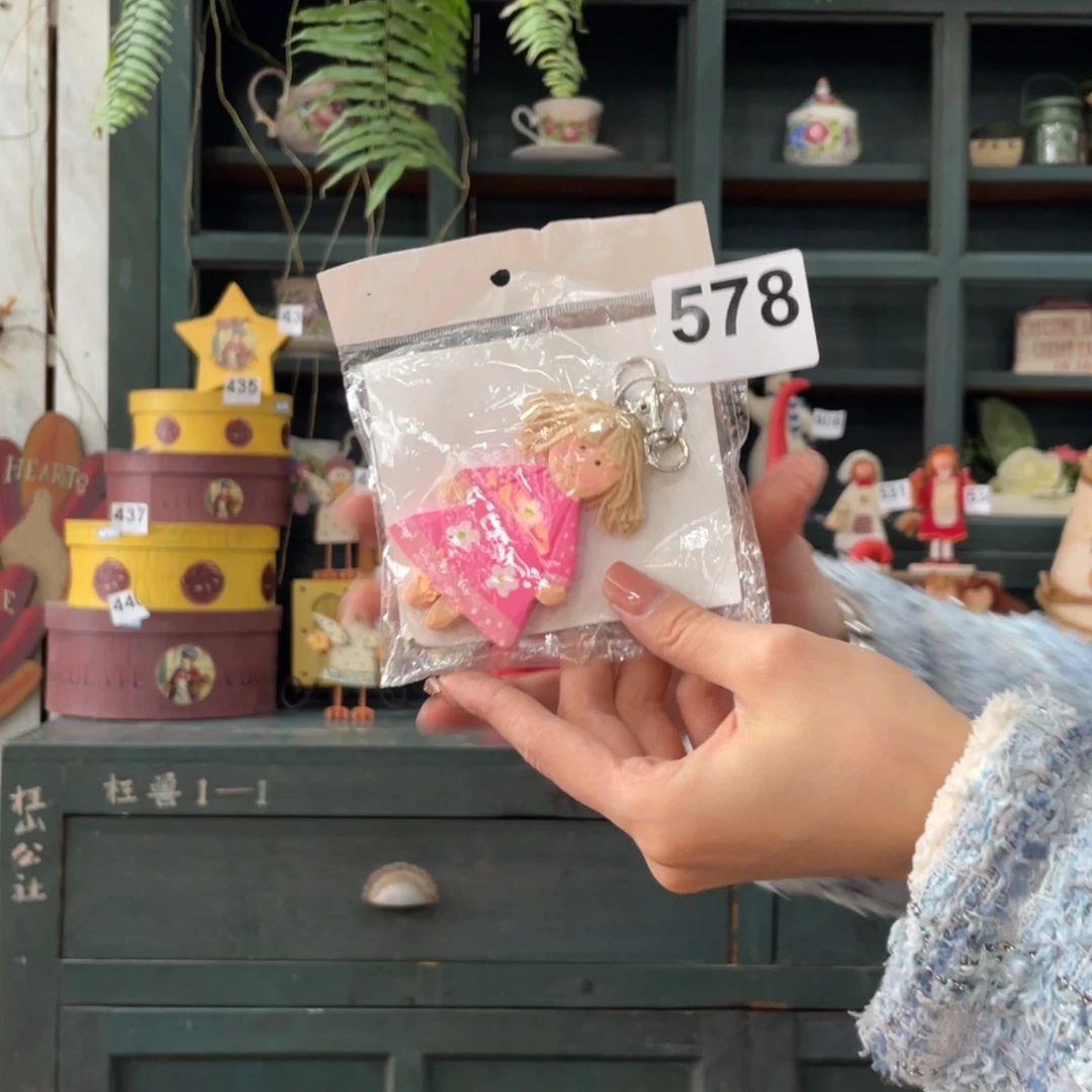 木质圣诞月福老货玩具中古风默认微损