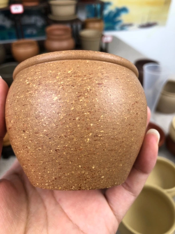 紫砂纯原矿，五彩段泥，30目 200毫升 风水缸杯主人杯