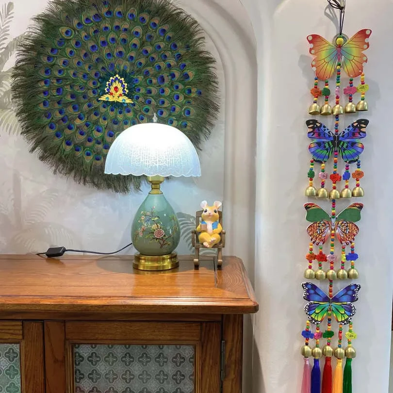 1手工制作风铃客厅卧室挂件蝴蝶风铃