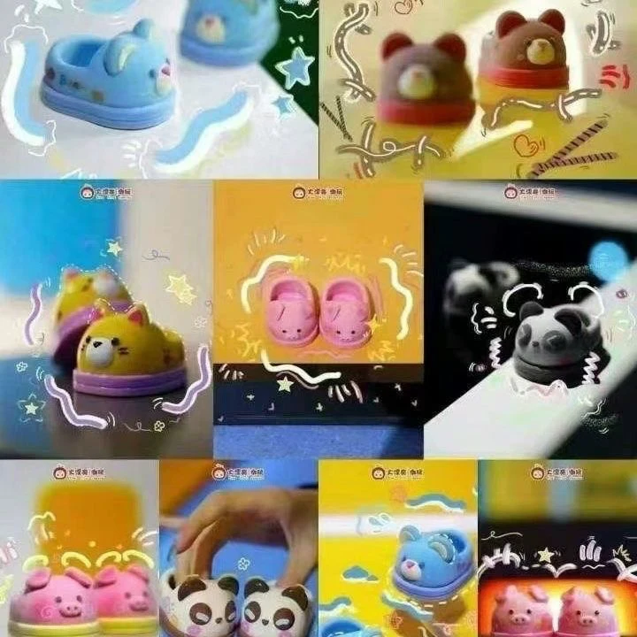 【踩尾数】正版娃三岁400%大体娃鞋系列盲盒盲袋潮玩创意摆件