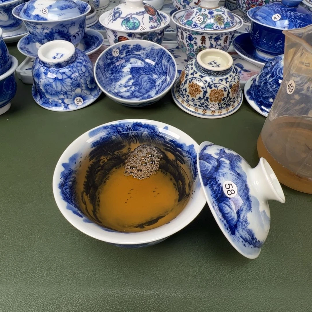 景德镇纯手工纯手绘茶具木木58