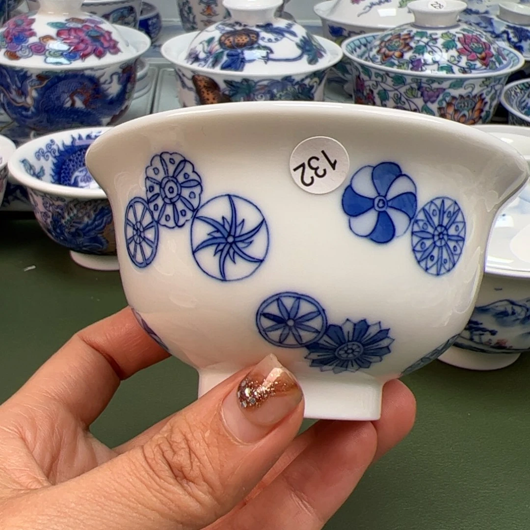杯沙沙手工手绘茶具132