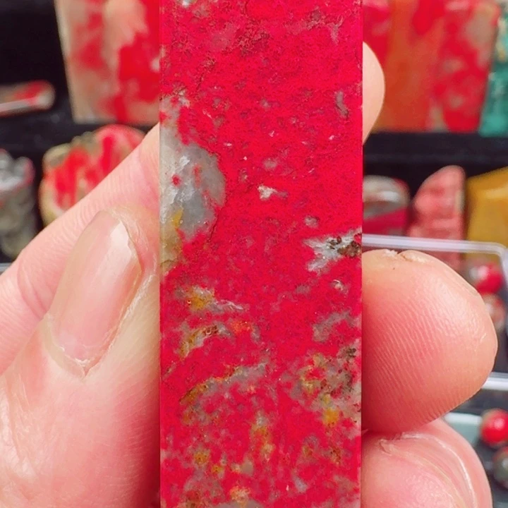 昌化石大红袍鸡血印章