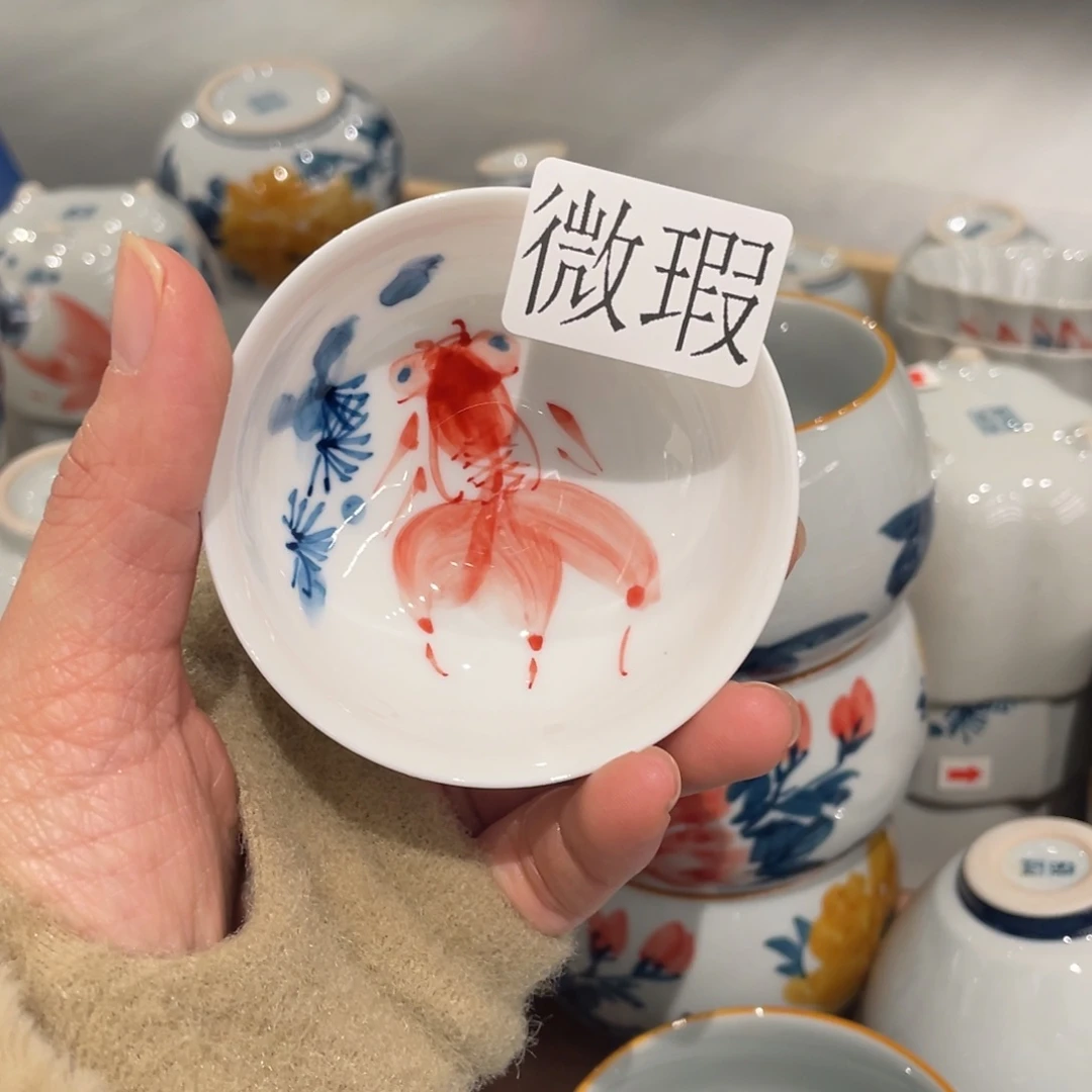 有瑕釉下彩纯手绘