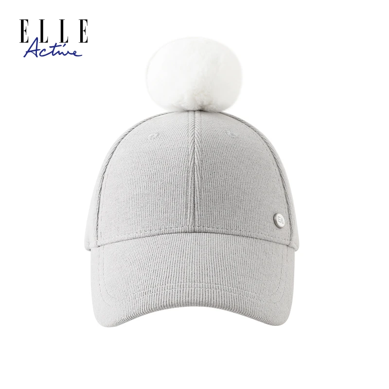ELLE Active新款暖绒护耳棒球帽百搭时尚休闲舒适透气帽子鸭舌帽