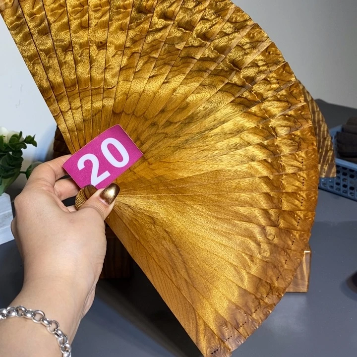 金丝楠诗**客金丝楠木扇子