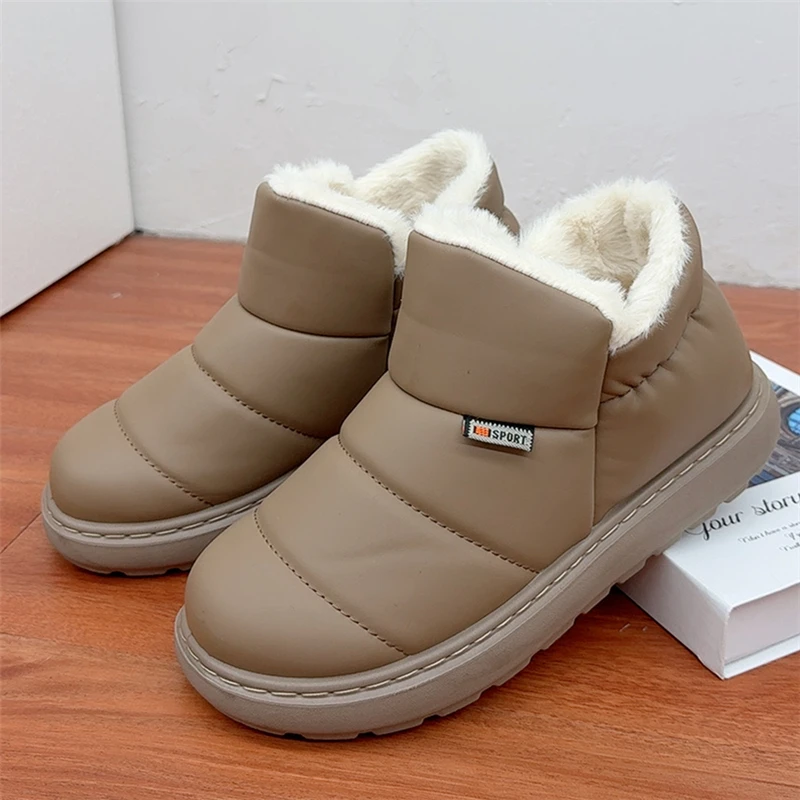 冬季新款老北京棉鞋防寒防水雪地靴加绒加厚保暖休闲女棉鞋毛毛鞋