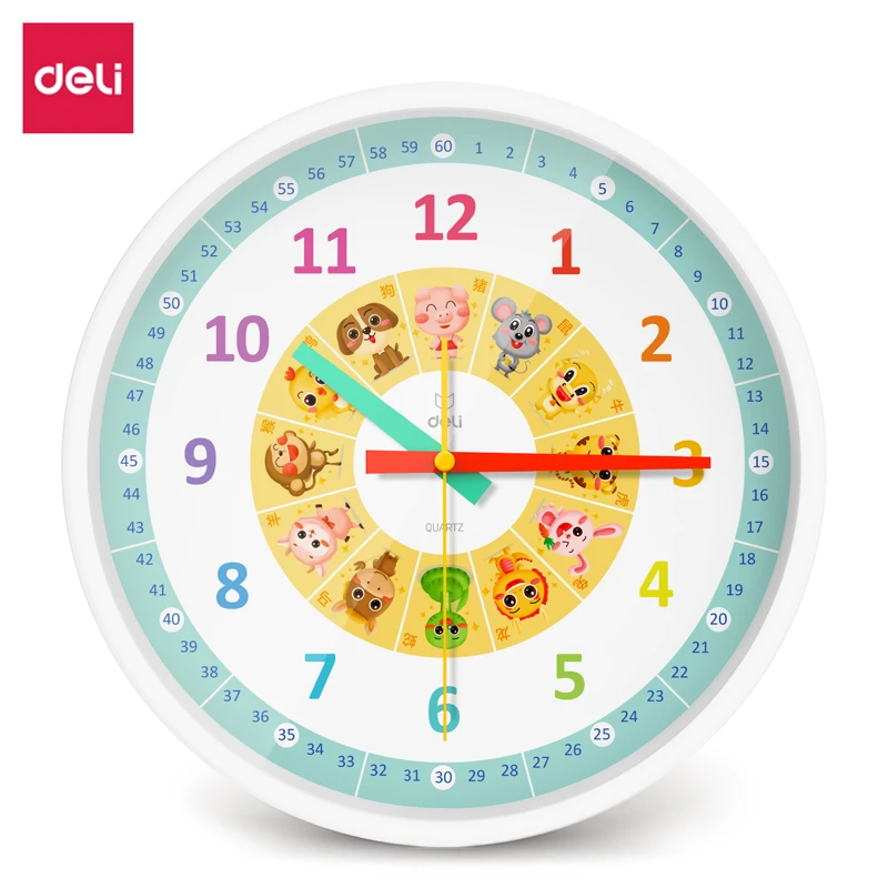 得力LE403-挂钟(白)(台)