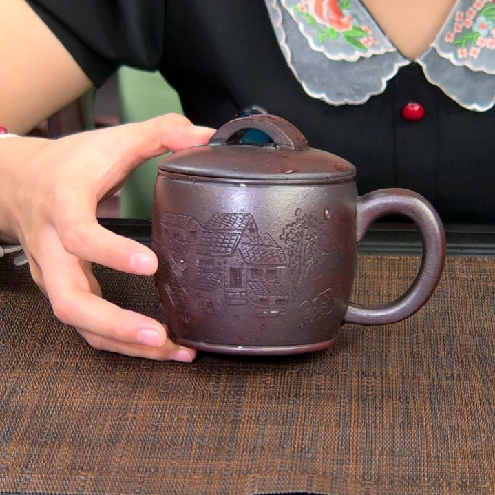茶杯紫砂高货放漏