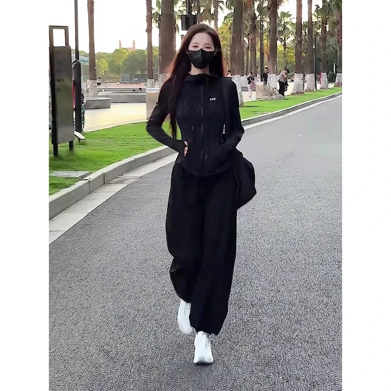 休闲运动套装女春秋2025年新款时尚洋气减龄跑步运动服两件套显瘦
