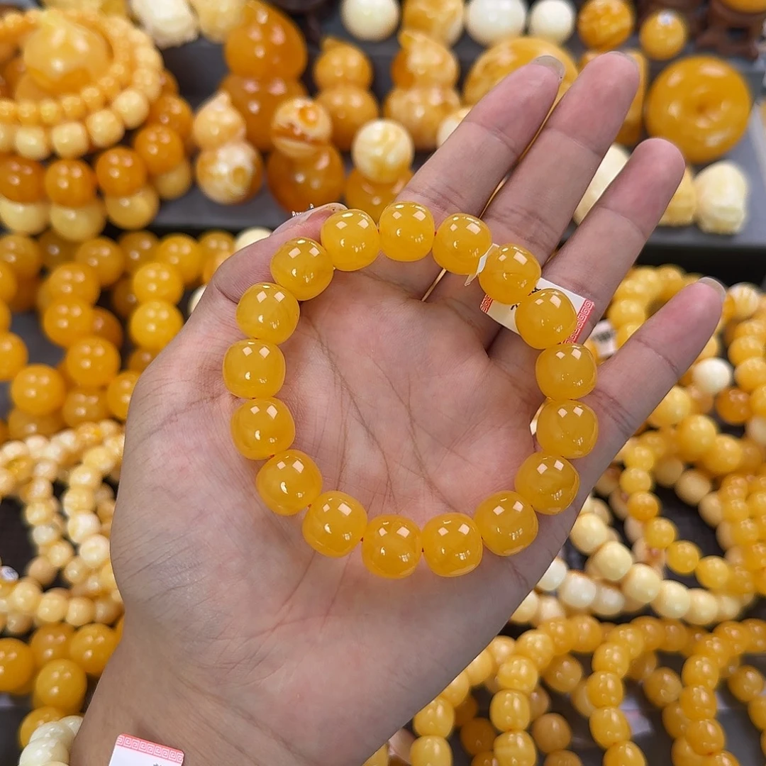 蜜蜡未镶嵌珠宝奇石同料14mm