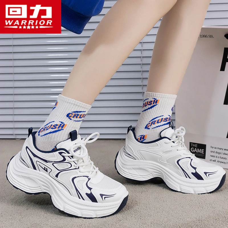 回力女鞋2025冬季新款休闲运动鞋女款百搭厚底小白鞋时尚老爹潮鞋