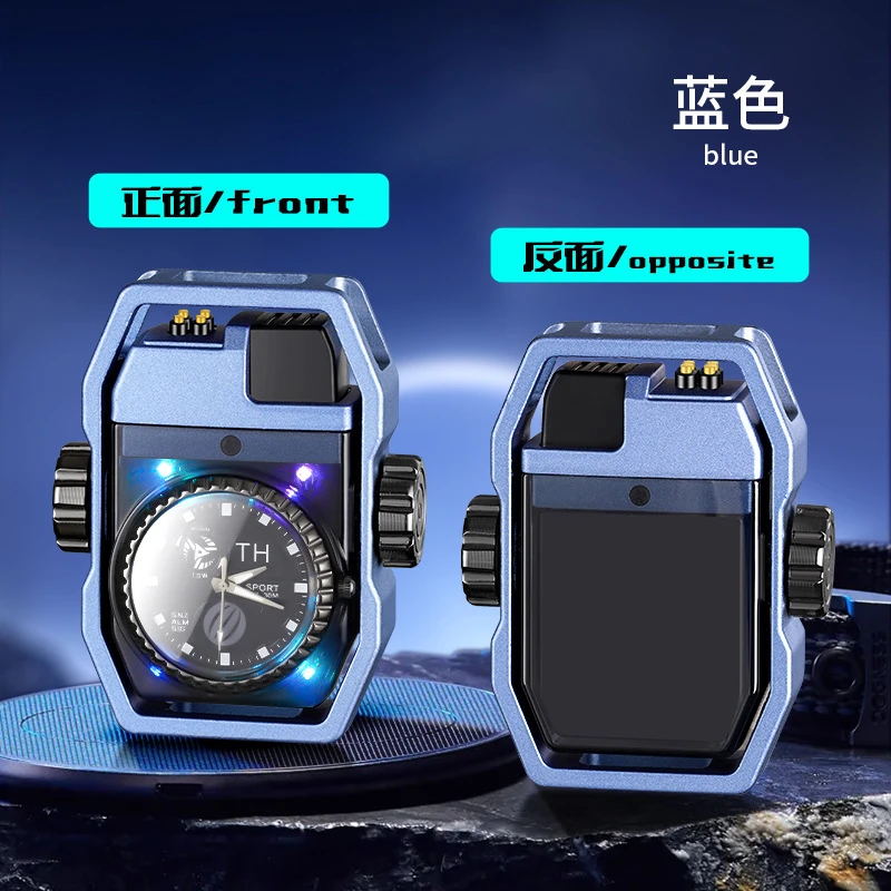 网红手表陀螺双电弧金属炫酷手表指尖陀螺解压玩具男士礼品否有是