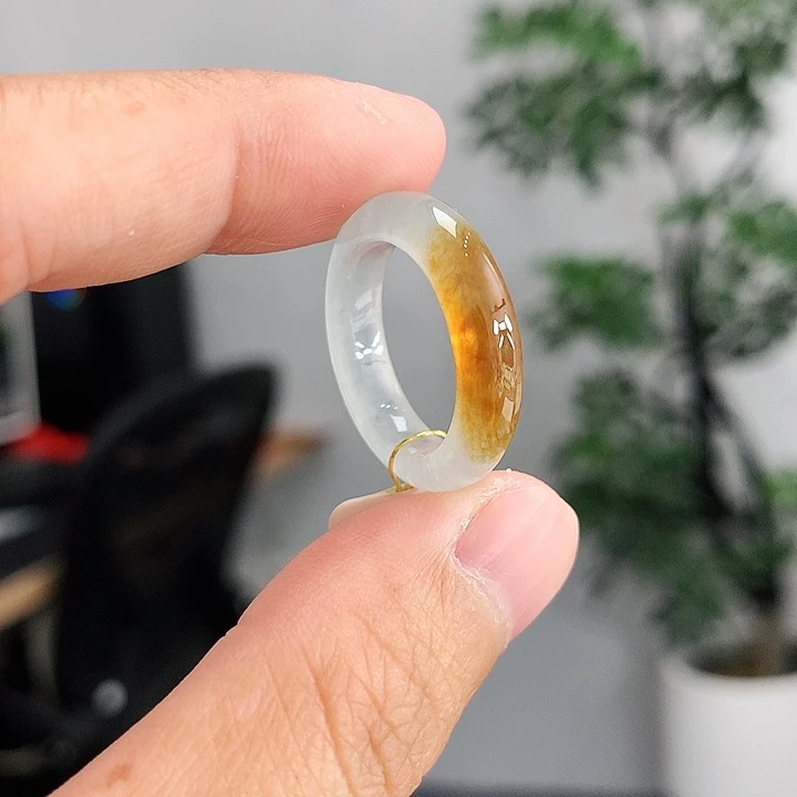 翡翠未镶嵌戒指12-13号