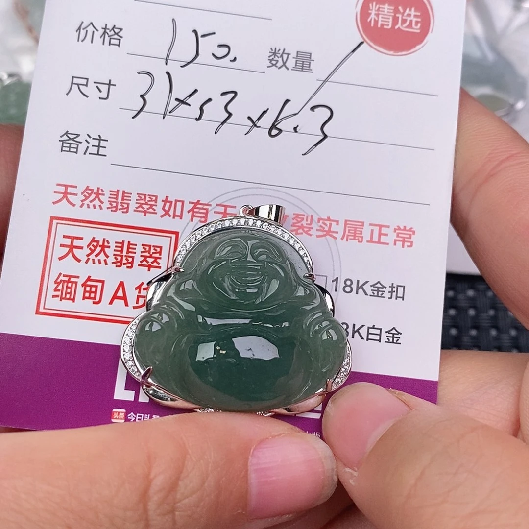 翡翠银S925镶嵌颈饰