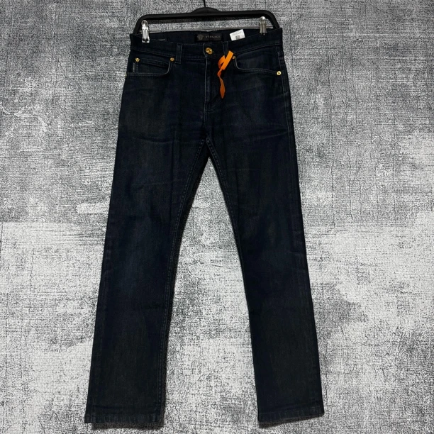 99新 VERSACE/范思哲 深蓝色范思哲牛仔裤43145