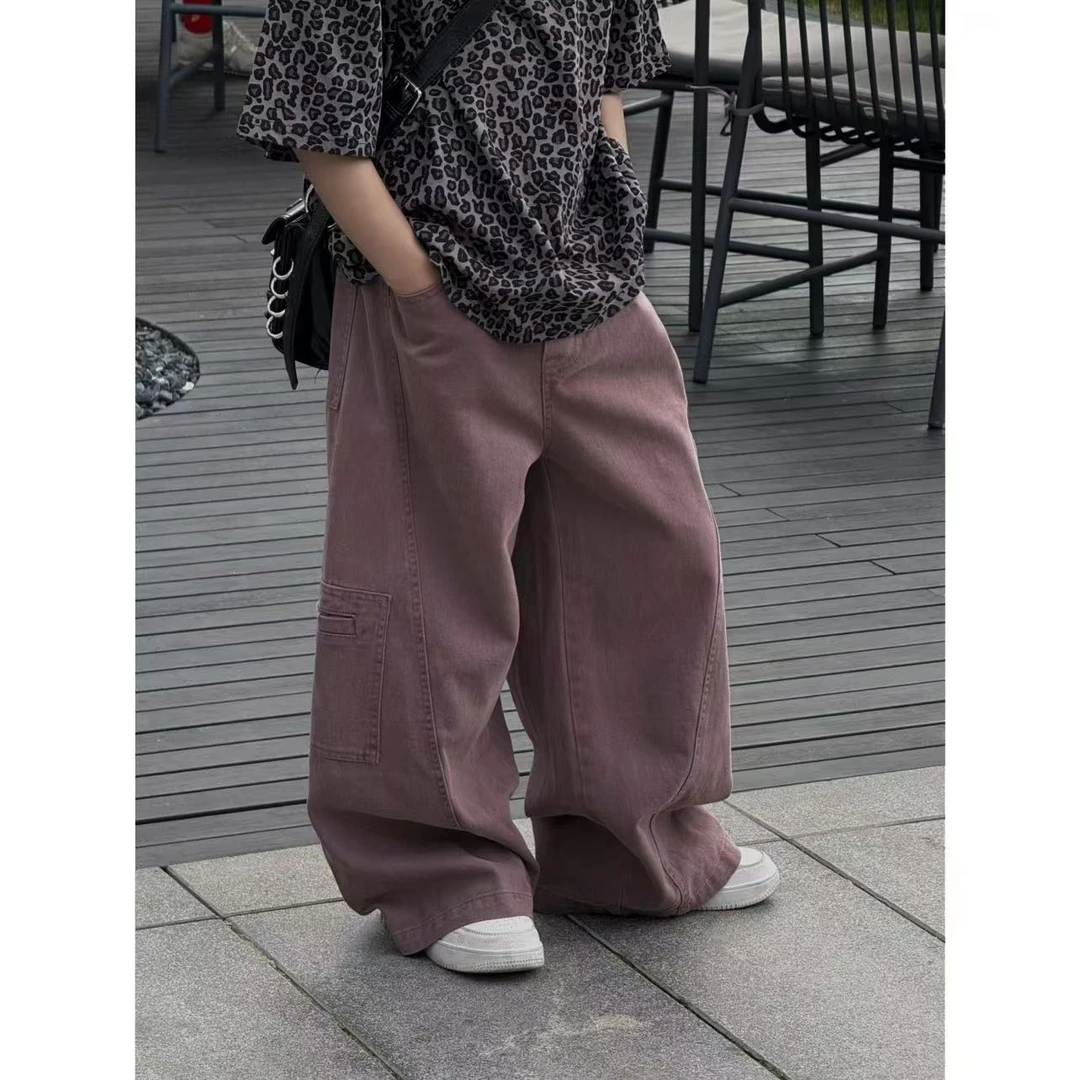 现货THE LUHAN【维尼海岸】夏季休闲百搭亲子装大童港风裤子25069