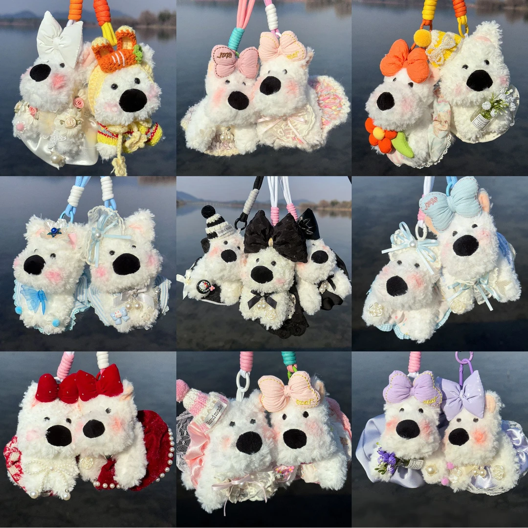 可爱西高地毛绒挂件钥匙扣【自选款】