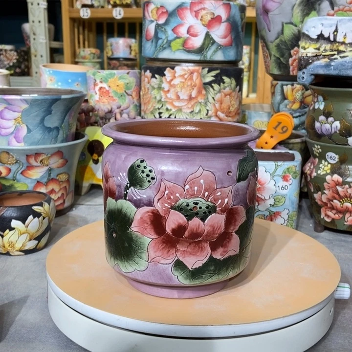 红陶景德镇艺术手绘作品