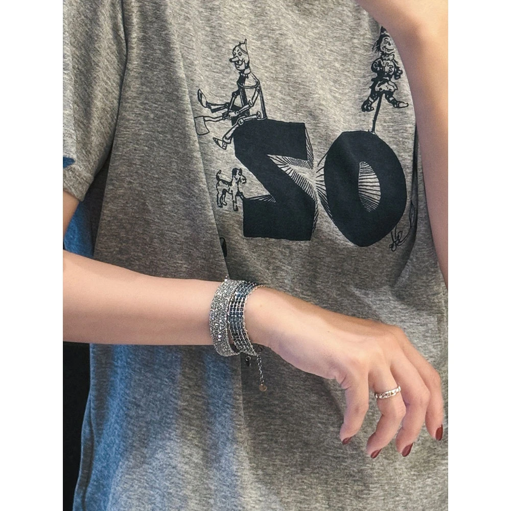 不锈钢手链 【MGDM】手工坊复古手工金属编织叠带百搭手链女夏