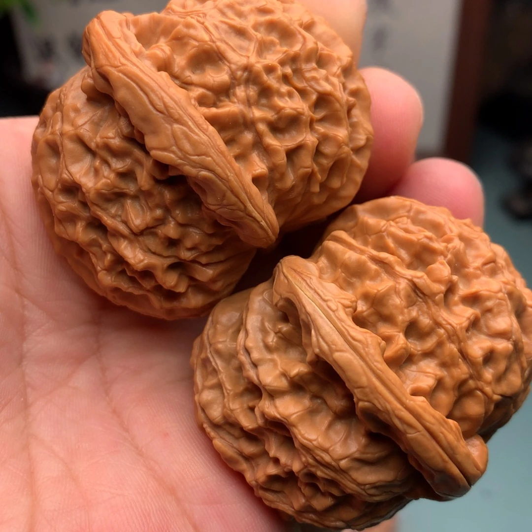 老***钱吊坠文玩核桃金麒麟45