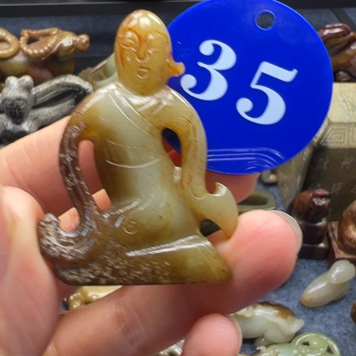 和田玉未镶嵌挂件