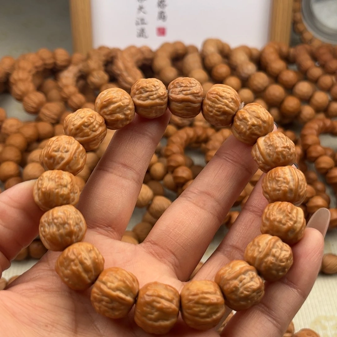 猴头核桃手串反油无暇大蛤蟆头