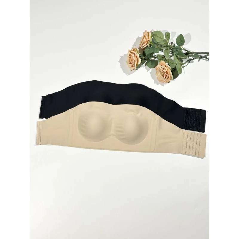 巨防滑可拆卸肩带抹胸内衣女弹力大码夏季薄无痕防走光不变形内搭