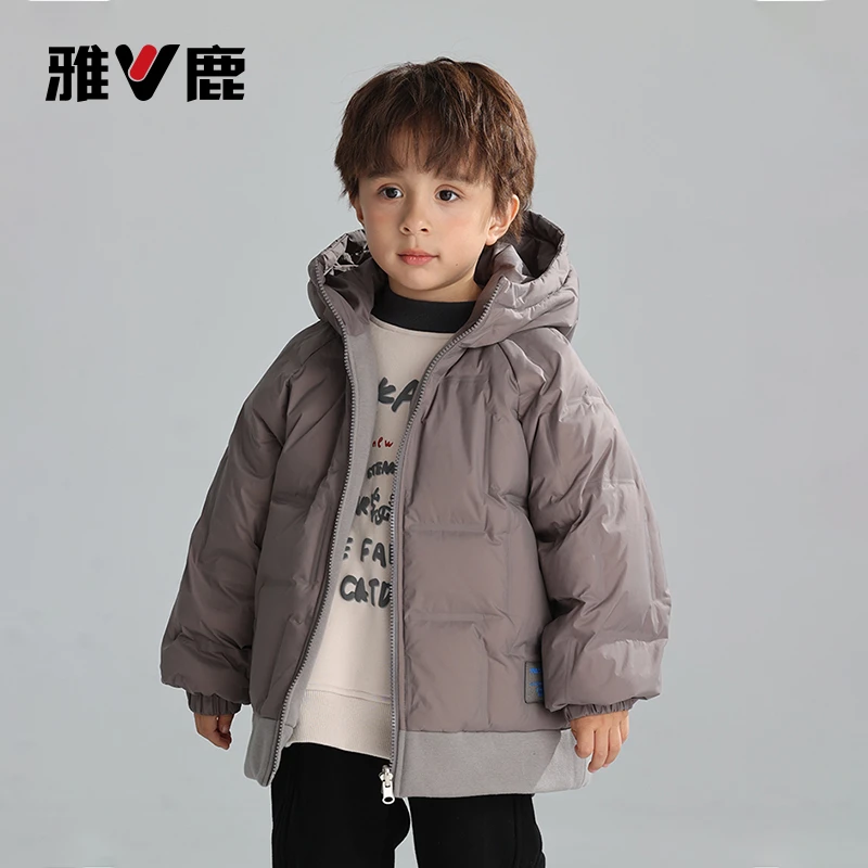 雅鹿KIDS儿童双面穿极寒羽绒服男女同款时尚保暖高端羽绒服