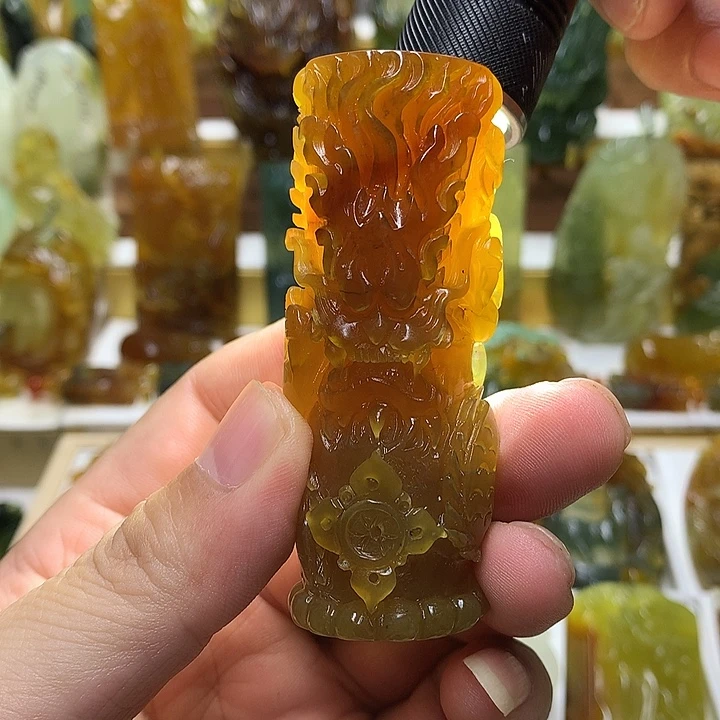 蛇纹石玉未镶嵌珠宝半成品