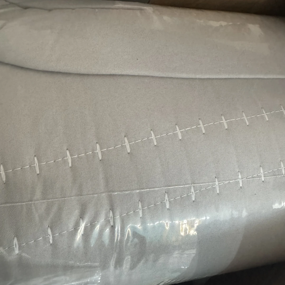 高品质灰色超柔米粒绣工艺款大空调被三件套228*264