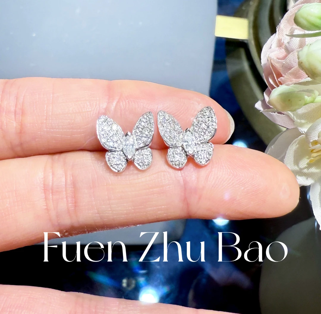 【富恩珠宝】 重金 马眼蝴蝶耳钉 ZSES01719