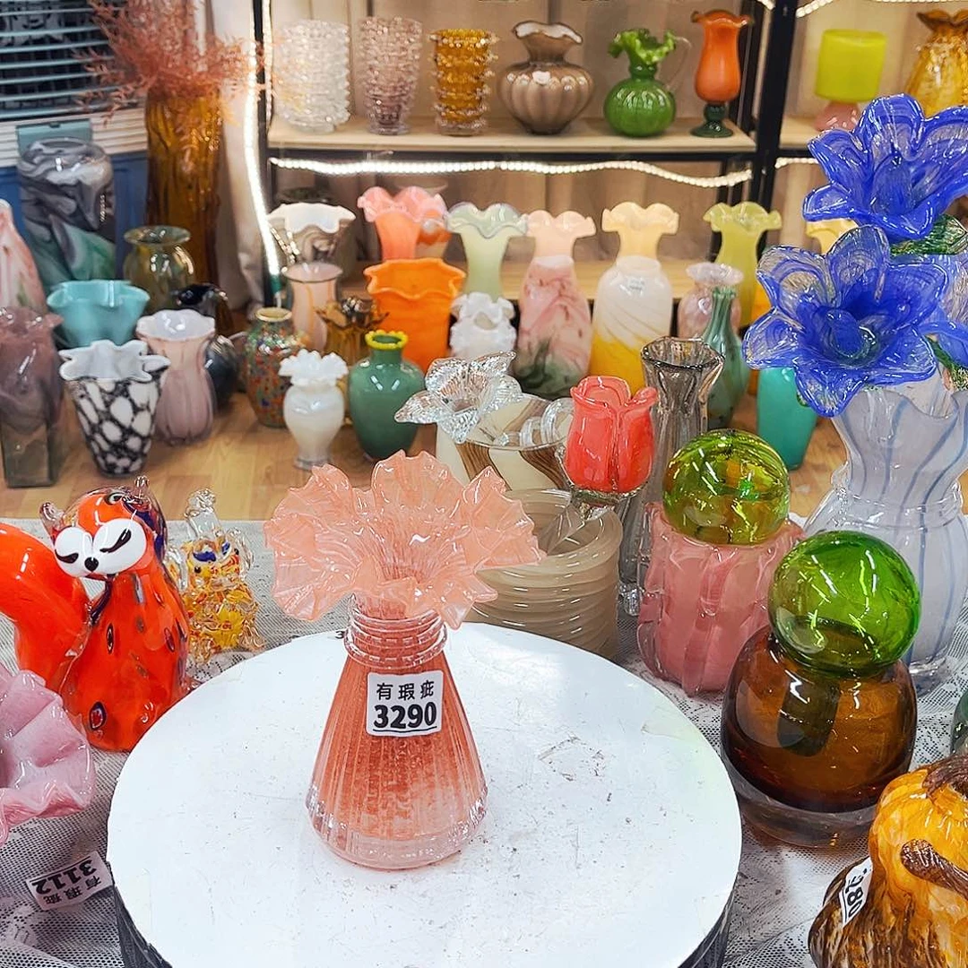 琉璃3290瑕瓶家悦花器和摆件