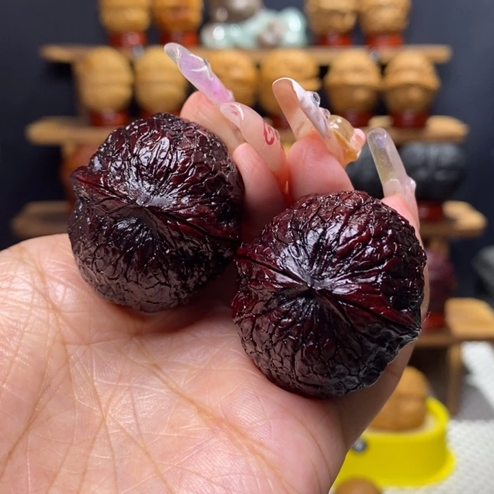 文玩核桃把件金丝绣球30号