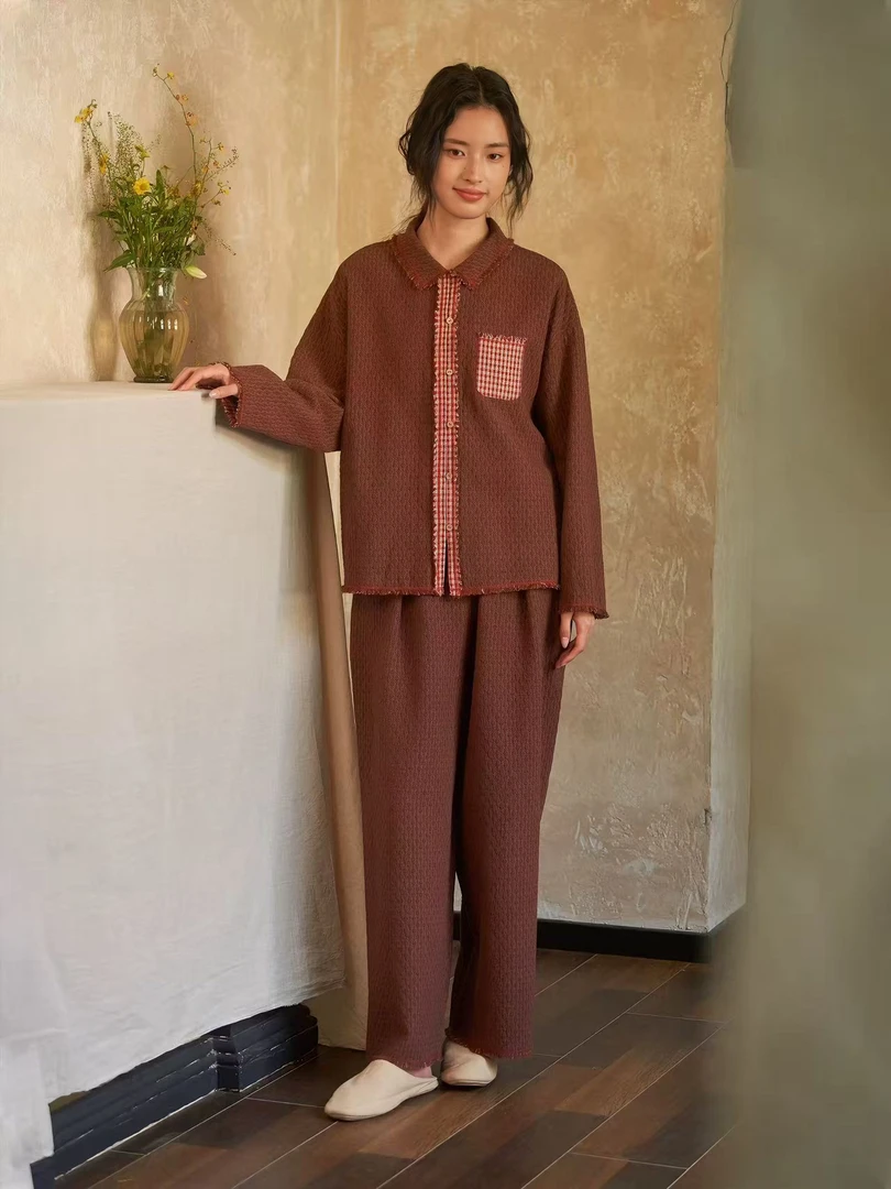 【H451-H500】春秋新款睡衣长袖洋气家居服薄款夏季