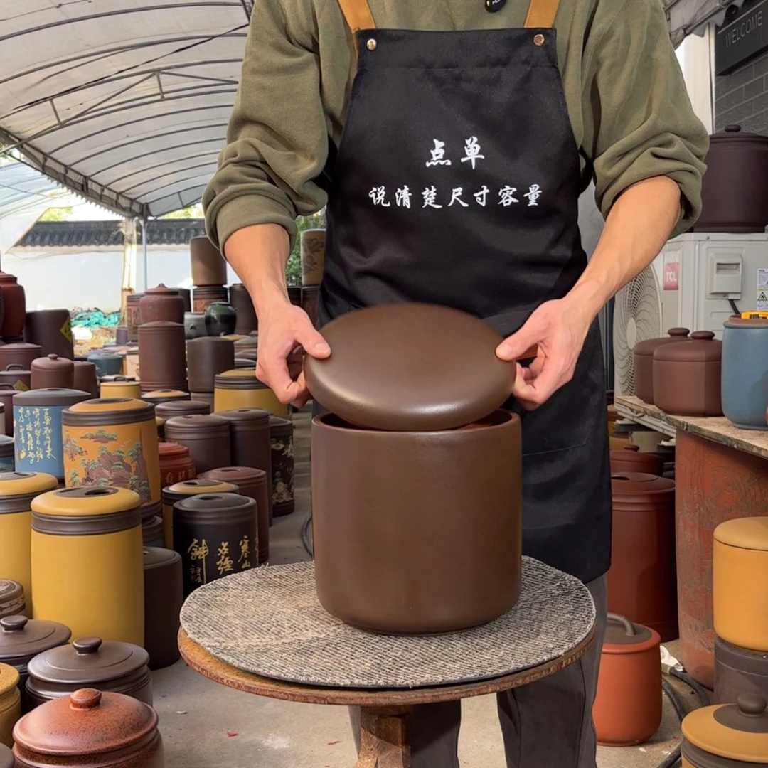 紫砂茶叶罐8 饼茶叶罐