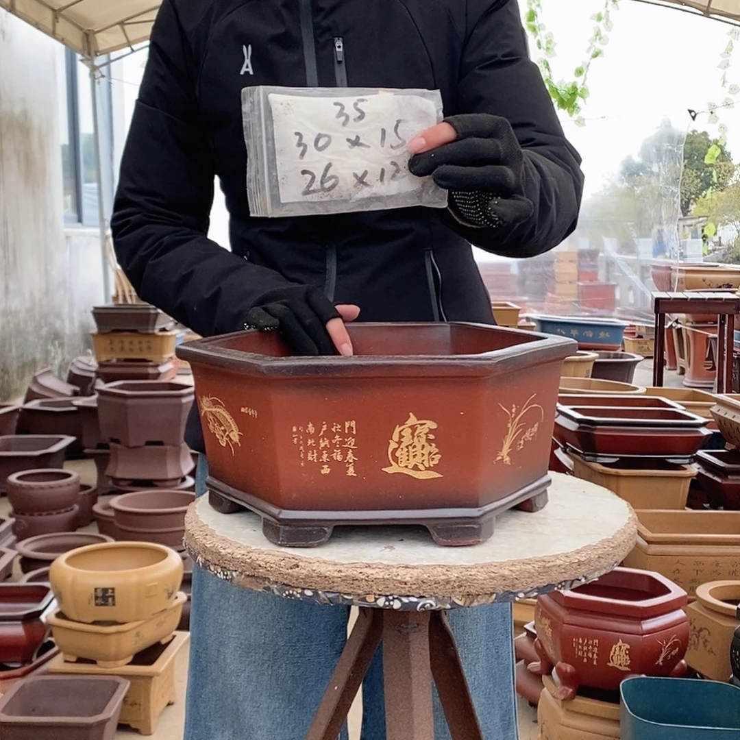 紫砂花盆紫砂花盆