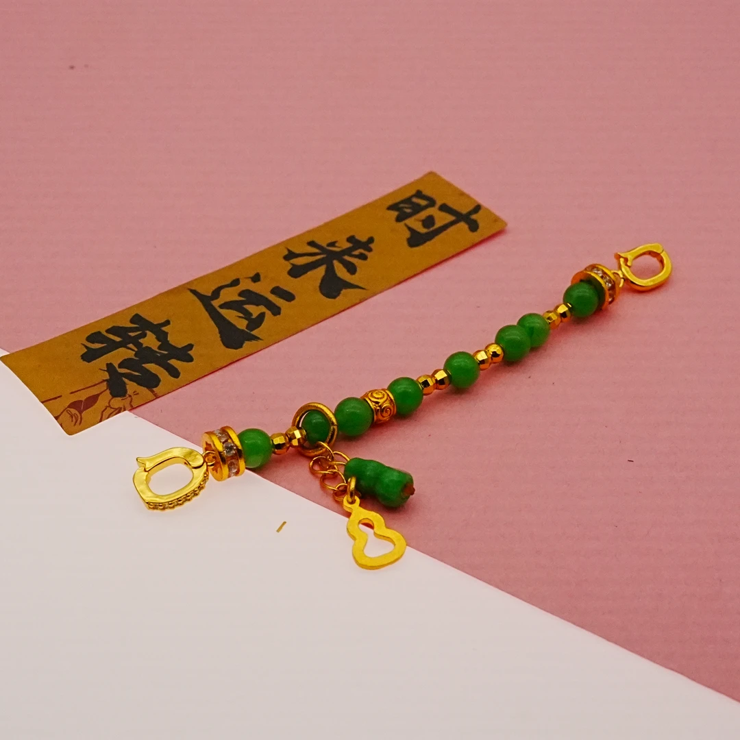 双葫芦延长链爆款2025新款轻奢网红小众高级感珠宝饰品diy配饰