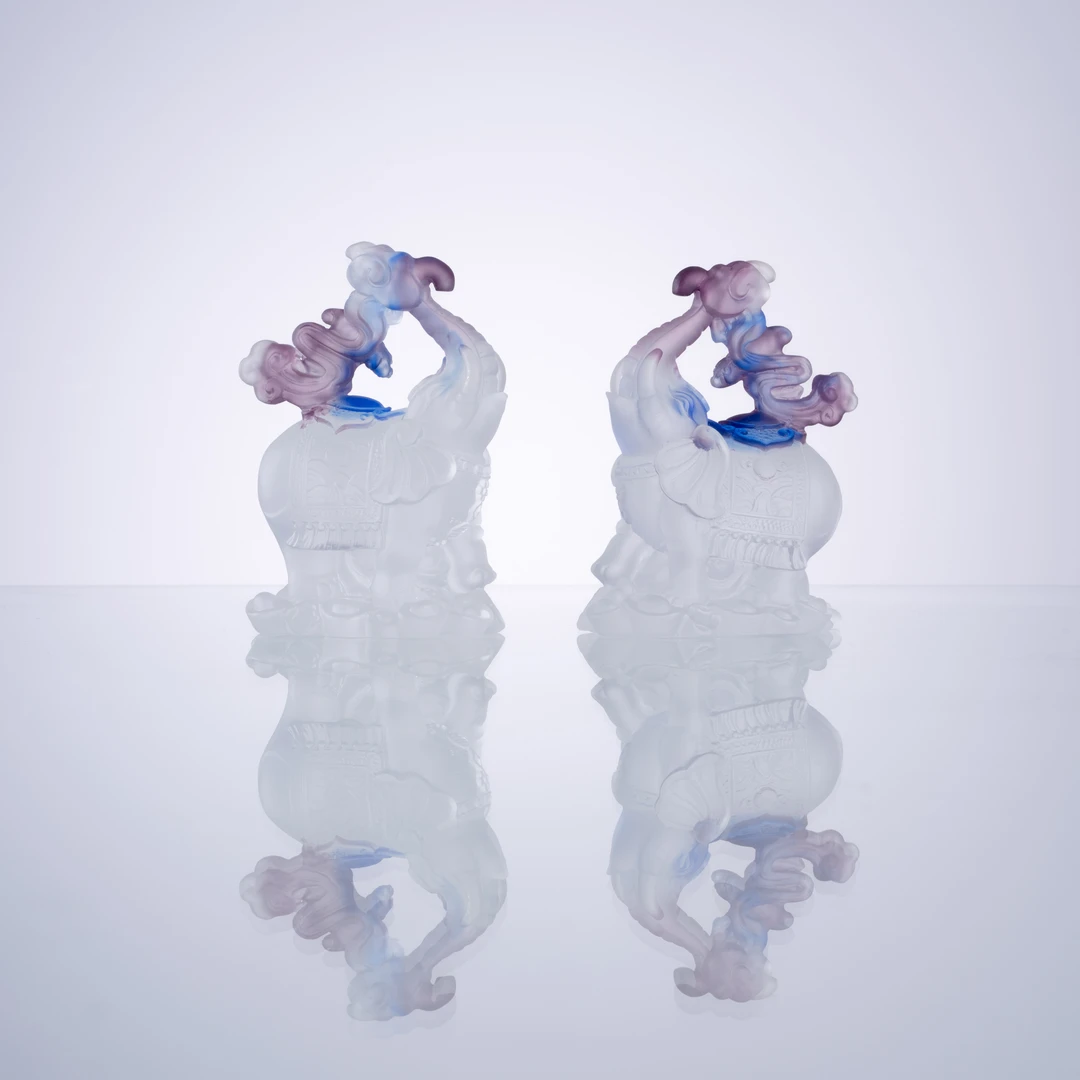 【吉祥多福】新中式茶具纯手工极简送礼水晶琉璃摆件