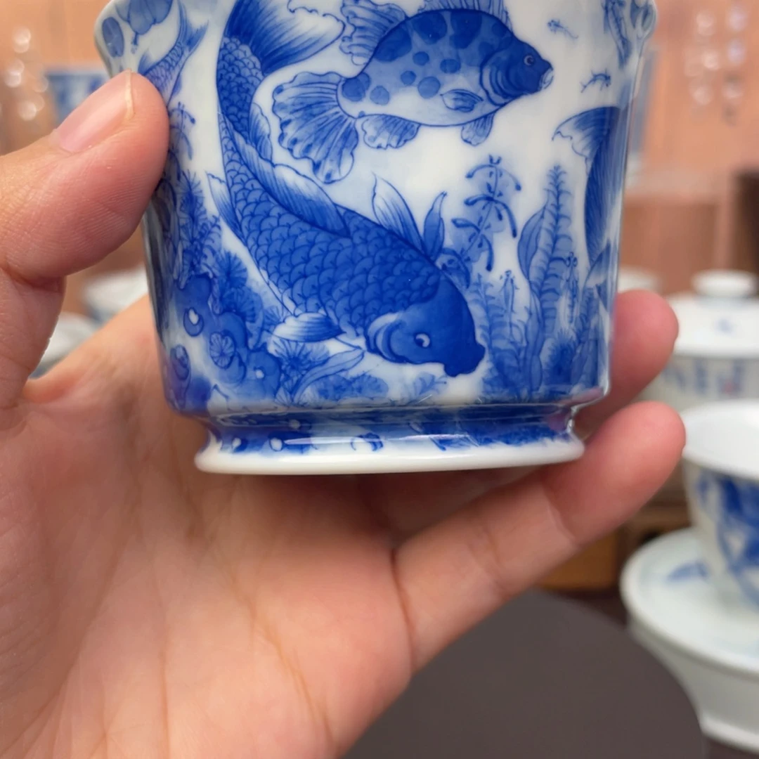 小*?陶瓷青花青花鱼鱼鱼
