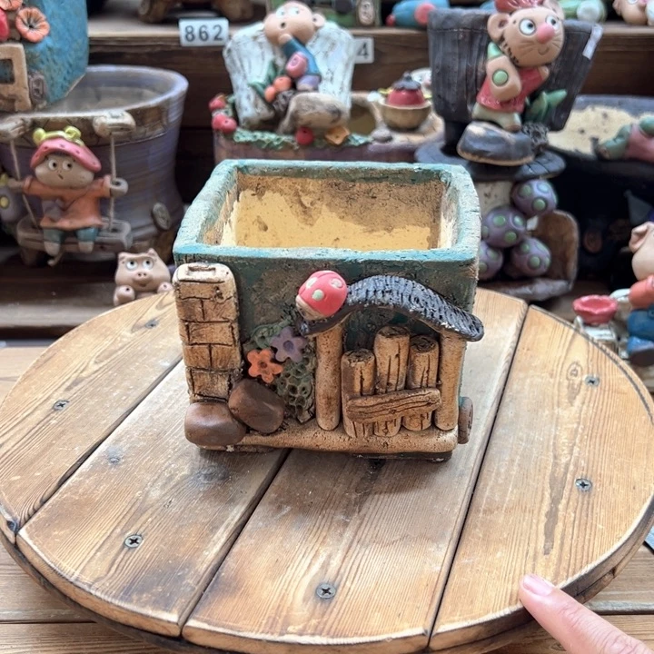 嘻哈多肉花盆百搭