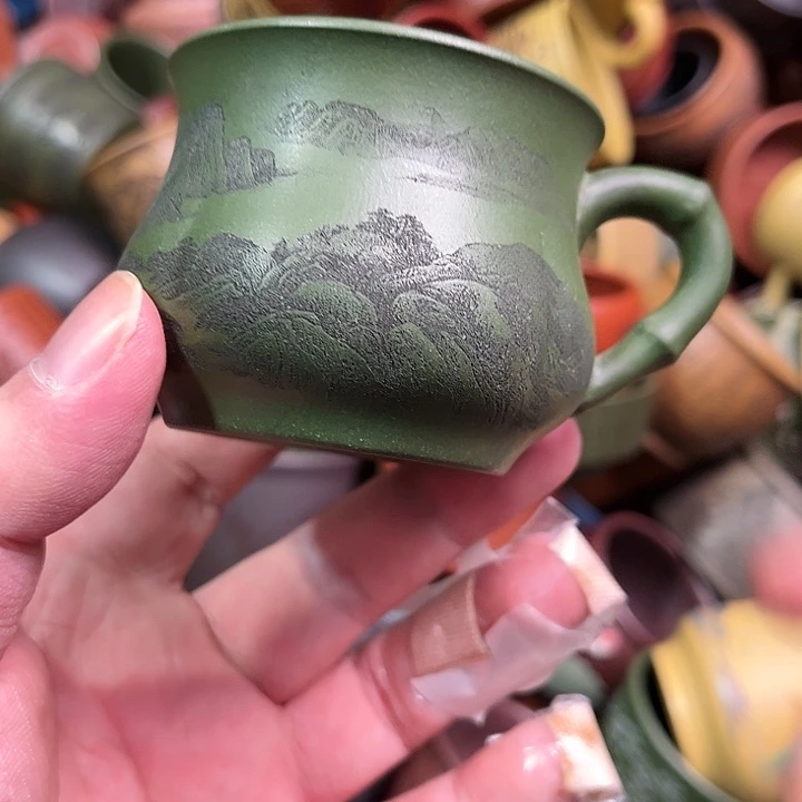 紫砂茶杯全手工紫砂主人杯