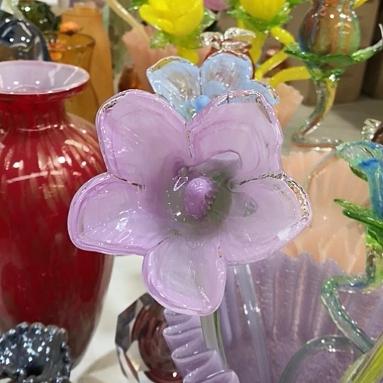 琉璃花瓶高45厘米