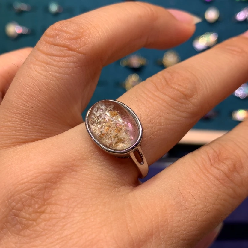 【闪购商品】欧泊银S925镶嵌戒指不退换