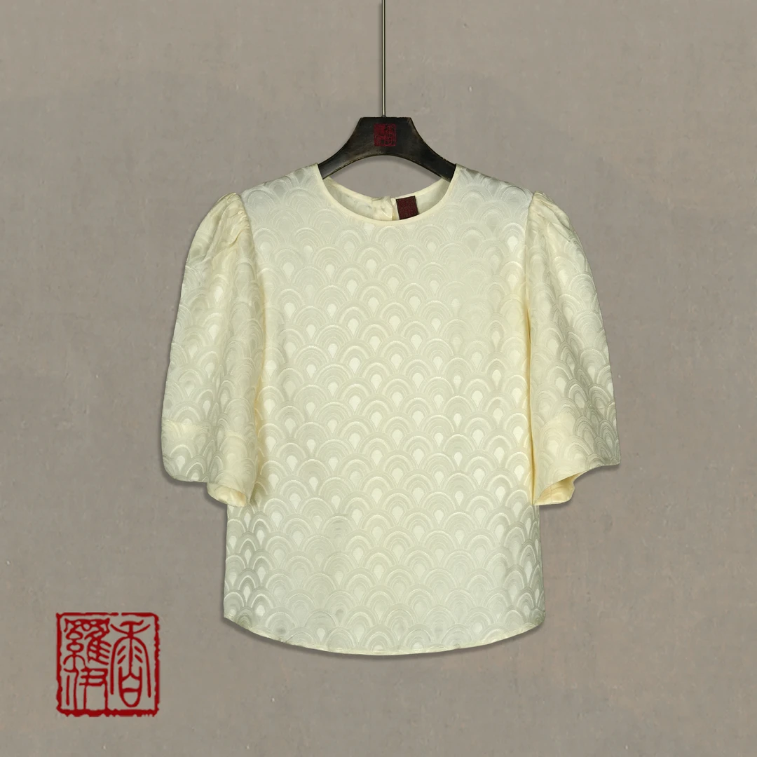 香罗伊【云鳞】传统中式复古上衣