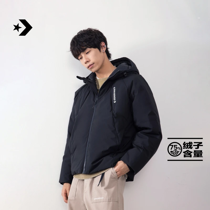 【拒水保暖】匡威秋冬男连帽羽绒服面包服外套CONVERSE MCJ118