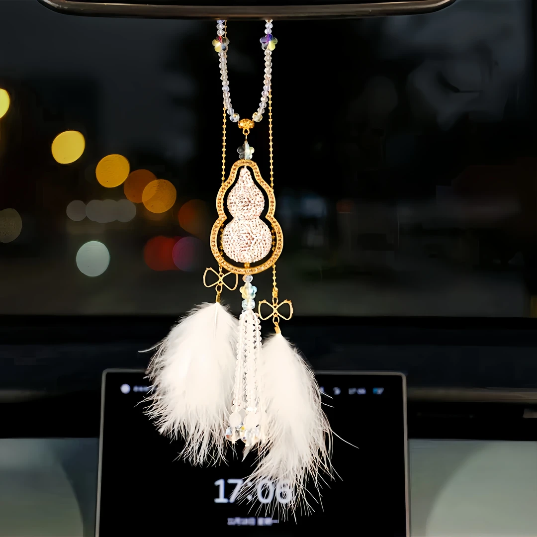 护路葫芦升级款镶钻轻奢风汽车葫芦挂件高级感车内装饰车载挂件女